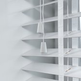 Bamboe Jaloezieën 50mm - Wit - 120 x 175 cm - Raamdecoratie op maat