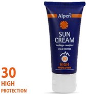 Alpen Sun Cream F30 High Zonnebrand Blauw 30 ml