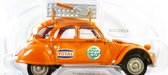 Citroën 2CV Rallye-Raid 1973 No. 16 (Oranje) (9cm) (NL) 1:43 Norev - Modelauto - Schaalmodel - Miniatuurauto