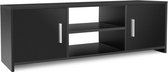 Homfa™ Tv Kast - Tv Kast Meubel - Tv Meubel Zwart - Lade Kast - Opbergkast - Opslag - Woondecoratie - 110 x 35 x 36,4