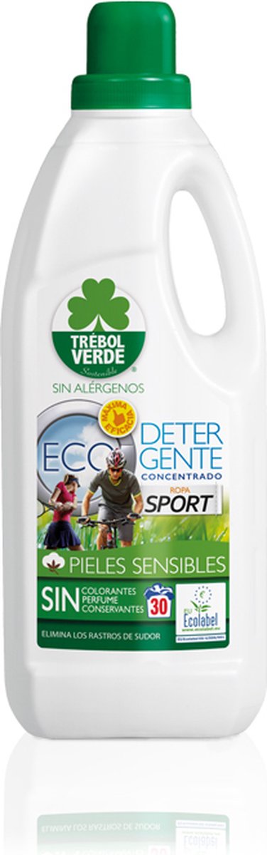 Trébol Verde Detergente Ropa Deporte Ecologico 1500ml