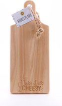 Serveerplank - Take it cheesy - borrelplank - serveren - plank - hout - the big gifts