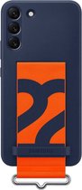 Siliconen Hoesje met Strap  - Samsung Galaxy S22 Plus - Navy