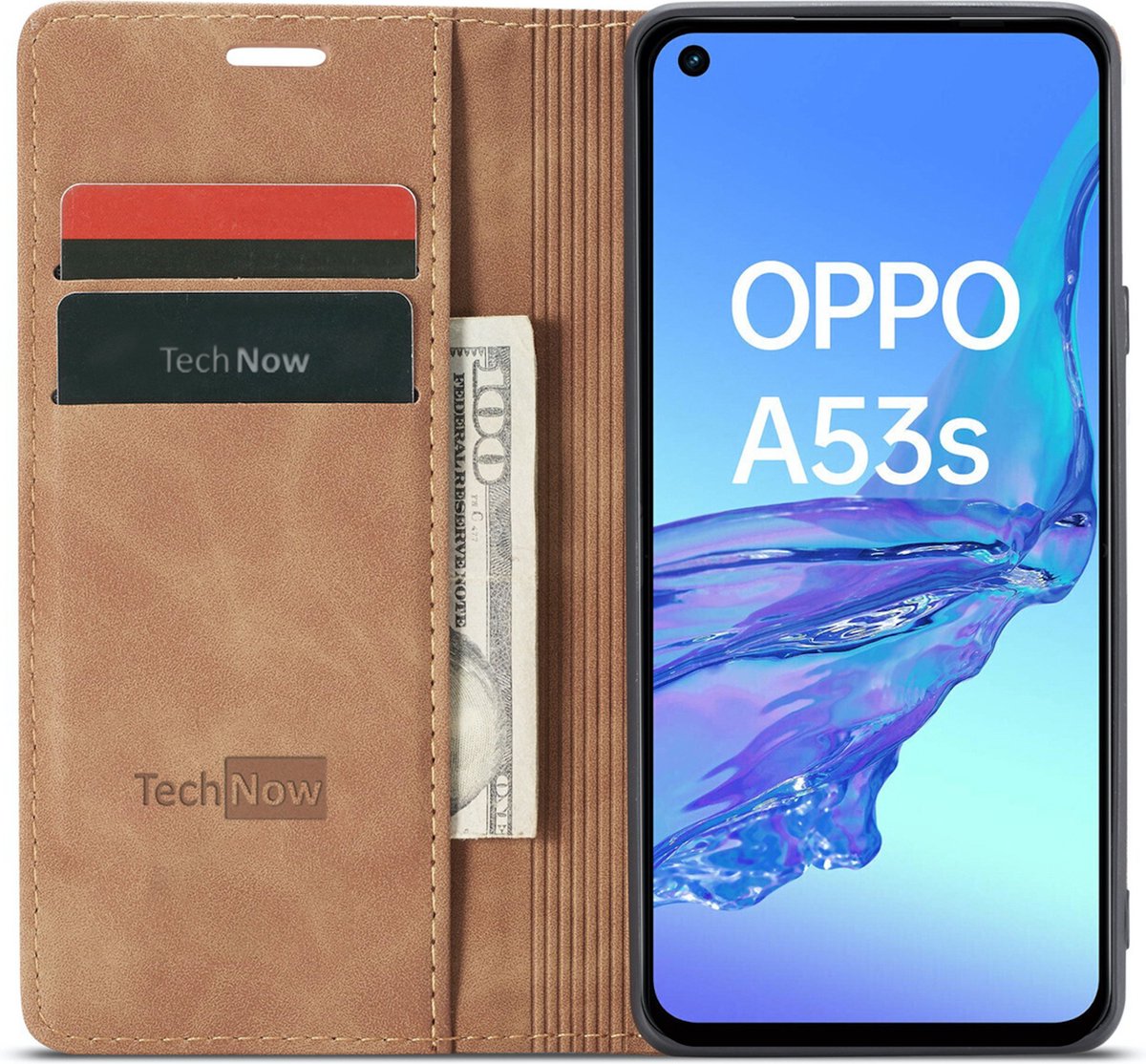 Oppo A53 / A53s 4G Hoesje - Book Case Slimline Bruin