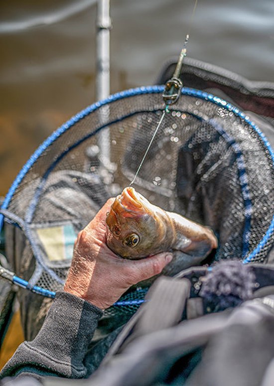 Preston Free Flow Landing Net - 18inch - Schepnet - Blauw van Preston — afbeelding 5