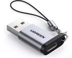 USB 3.0 type-A male naar USB-C female adapter - 5Gbps - 3A fast charge