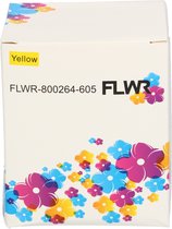 FLWR - Labels / Zebra verzendetiketten / geel / Geschikt voor Zebra