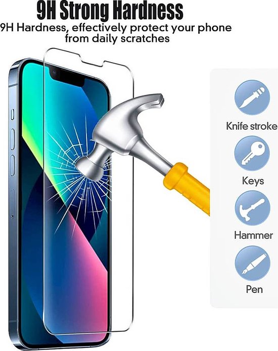 Protecteur d'écran iPhone 13 Pro - Verre de protection iPhone - Verre trempé iPhone 13 Pro - 2 pièces