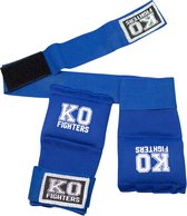 KO Fighters - Bandage Boksen - Binnenhandschoenen - Blauw - M