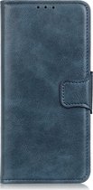 Xiaomi Redmi Note 9S Hoesje - Mobigear - Classy Serie - Kunstlederen Bookcase - Blauw - Hoesje Geschikt Voor Xiaomi Redmi Note 9S