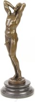 Bronzen Beeld Mannelijk Naakt 12x12x31 cm