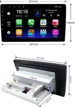 1din Auto Radio android 10.0 10inc scherm full hd navi usb BT
