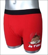 Gifa Gifts - Boxershort - Caleçon - Je t'aime - Maat S - rood