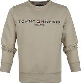 Tommy Hilfiger - Trui Logo Beige - XL - Regular-fit