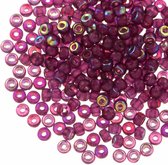 DQ Rocailles (4 mm) Mulberry Purple AB (25 Gram / 350 stuks)