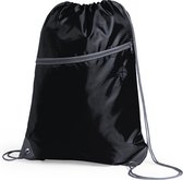 Sac de sport - sac de natation - sac à dos - sac avec cordon et fermeture éclair - noir