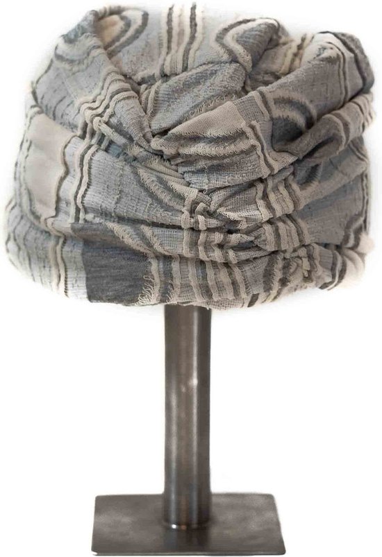 Alnorm Viscose chemo-hoofdband voor dames, tulbandsjaal voor dames, Zwart, Eén maat