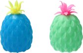 Banzaa Pineapple Water Pearls Stress Ball 11x7cm 2 pièces Blauw - Vert