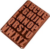 Luxe Siliconen Bakvormen Letters - Bakspullen - Bakken - Keukengerei - Bakvorm - Mallen - Cakevorm - Koken - Bruin