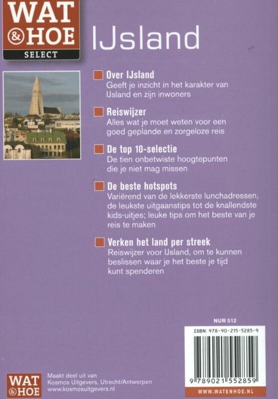 Cover van het boek 'Wat & Hoe Select IJsland'