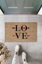Schoonloopmat - Droogloopmat - Deurmat - "Love" - 45cm x 70cm