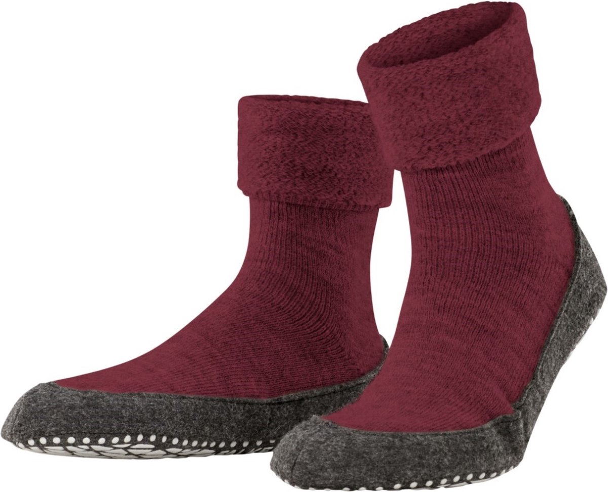 FALKE Cosyshoe Heren Sloffen 16560 Rood 8498 burnt siena Heren