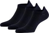 Apollo | Bamboe sneakersokken met mash | Navy Blauw | Maat 35/38 | Naadloze sokken | Bamboe sneakersokken dames