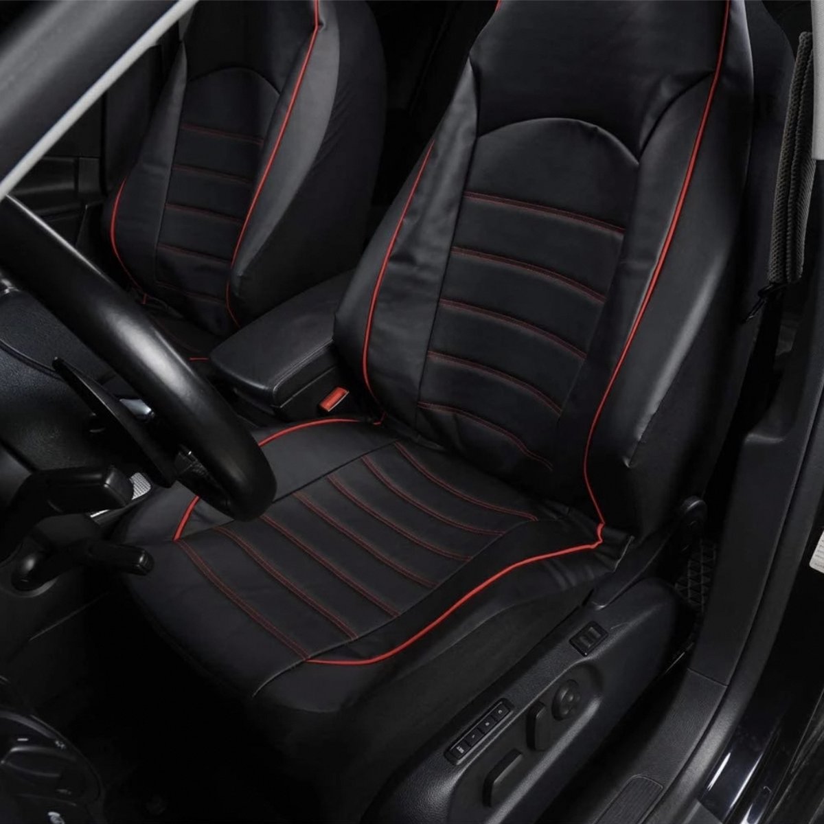 Housse de siège de voiture en cuir PU universel Cooper Group® - Housse de  siège baquet