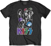 Kiss Heren Tshirt -L- Umbrellas Zwart