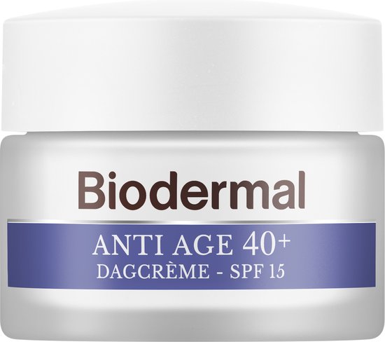 Biodermal Anti Age dagcrème 40+ - Dagcrème met hyaluronzuur en vitamine C -...