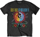 Guns N' Roses Heren Tshirt -M- Use Your Illusion Circle Splat Zwart