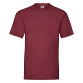 Fruit of the Loom T-shirt Valueweight, Brick Red, Maat XL ( 5 stuks onbedrukt)