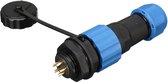 Male + socket - Waterdichte kabelverbinder - 5 aderig - IP68
