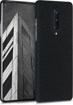 kalibri hoesje voor OnePlus 8 (2020) - aramidehoes voor smartphone - mat zwart