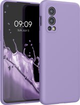 kwmobile telefoonhoesje voor OnePlus Nord 2 5G - Hoesje met siliconen coating - Smartphone case in violet lila