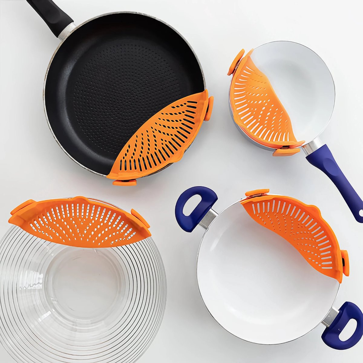InnovaGoods siliconen pasta vergiet - 22 x 6 x 8 cm