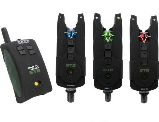 Sight Tackle STB beetmelderset – 3 rod – zwart