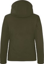 Clique Padded hoody softshell ladies mistgroen m