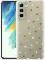 Hoesje Geschikt voor Samsung Galaxy S21 FE Stars