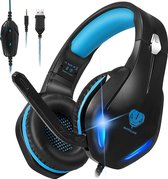 Stynice GH-2 - Gaming Headset met microfoon - 50mm driver - Crystal Clear - Surround Sound - OverEar Gaming hoofdtelefoon met ruisonderdrukking Mic en LED-licht voor PC PS4 PS5 Xbox One Lapto