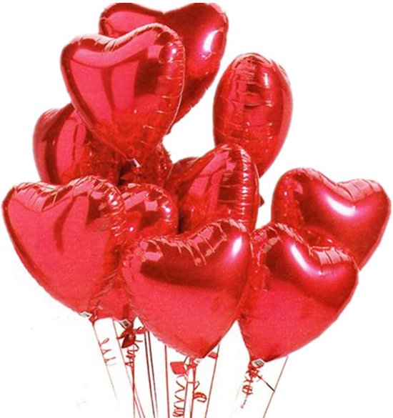 GBG Hartjes Ballonnen 20 stuks - Valentijnsdag - Valentijn - Valentine - Feestversiering – Rood - Cadeau - Feest