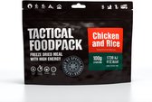 Tactical Foodpack Chicken and Rice (100g) - Licht gekruide kip met rijst - 412kcal - buitensportvoeding - vriesdroogmaaltijd - survival eten - prepper - 8 jaar houdbaar - lunch of