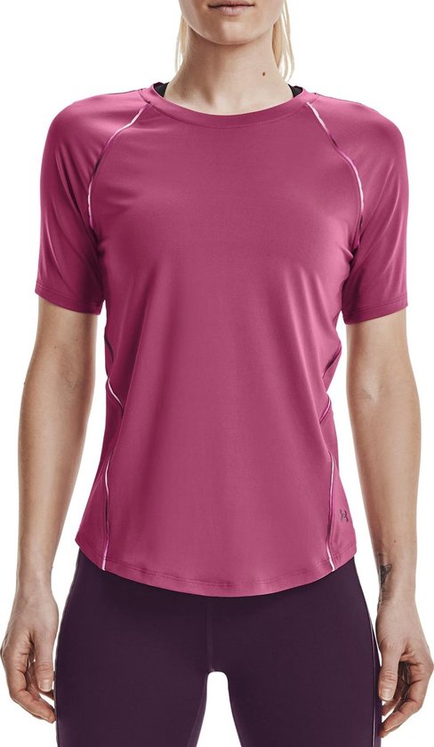 Under Armour Rush Scallop Tee Femme - couleur violet - taille M