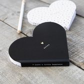 Bastion Collections - Heart Notes leather look -  black