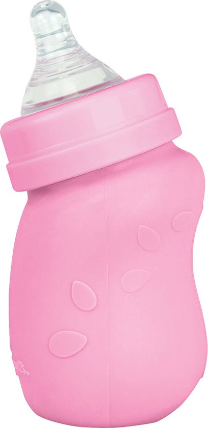Babyflesje - green sprouts® glazen babyfles (147ml) - roze