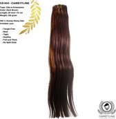 CAIRSTYLING Premium 100% Human Hair - CS604 INVISIBLE CLIP-IN - Double Remy Human Hair Extensions - Dark Brown | 120 Gram | 51 CM (20 inch) | Haarverlenging | Long-term Use | Natuurlijk Haar 