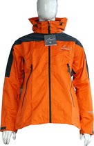 Gore-Tex® Outdoor-strategy LONGZIP regenjas 100% waterdicht ademend warm hardshell Oranje maat XL