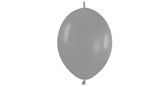 Grijs Ballon Link LOL 12" - Grey - 081 - 50 Stuks / doorknoopballonnen