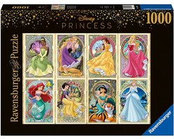 Ravensburger puzzel Disney Art Nouveau Prinsessen - Legpuzzel - 1000 stukjes
