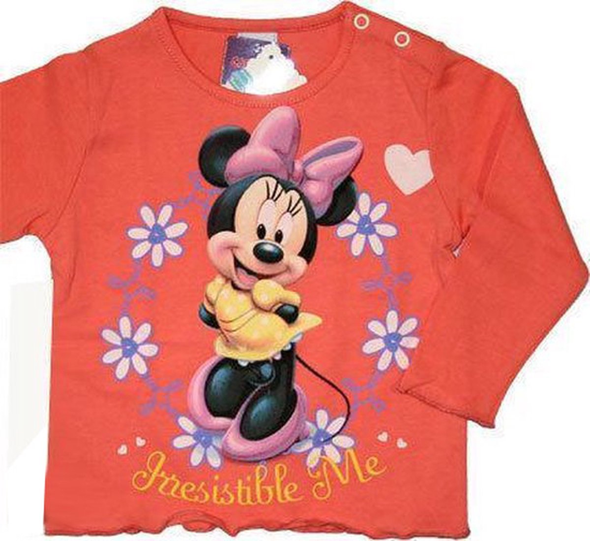 Disney Minnie Mouse Meisjes Longsleeve - Oranje - T-shirt met lange mouwen - Maat 80